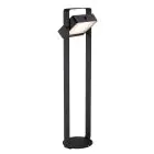 Nordlux Saulio Sockellampe Aluminium Schwarz 4.45W 370lm - 830 Warmweiß | IP44 - Solar